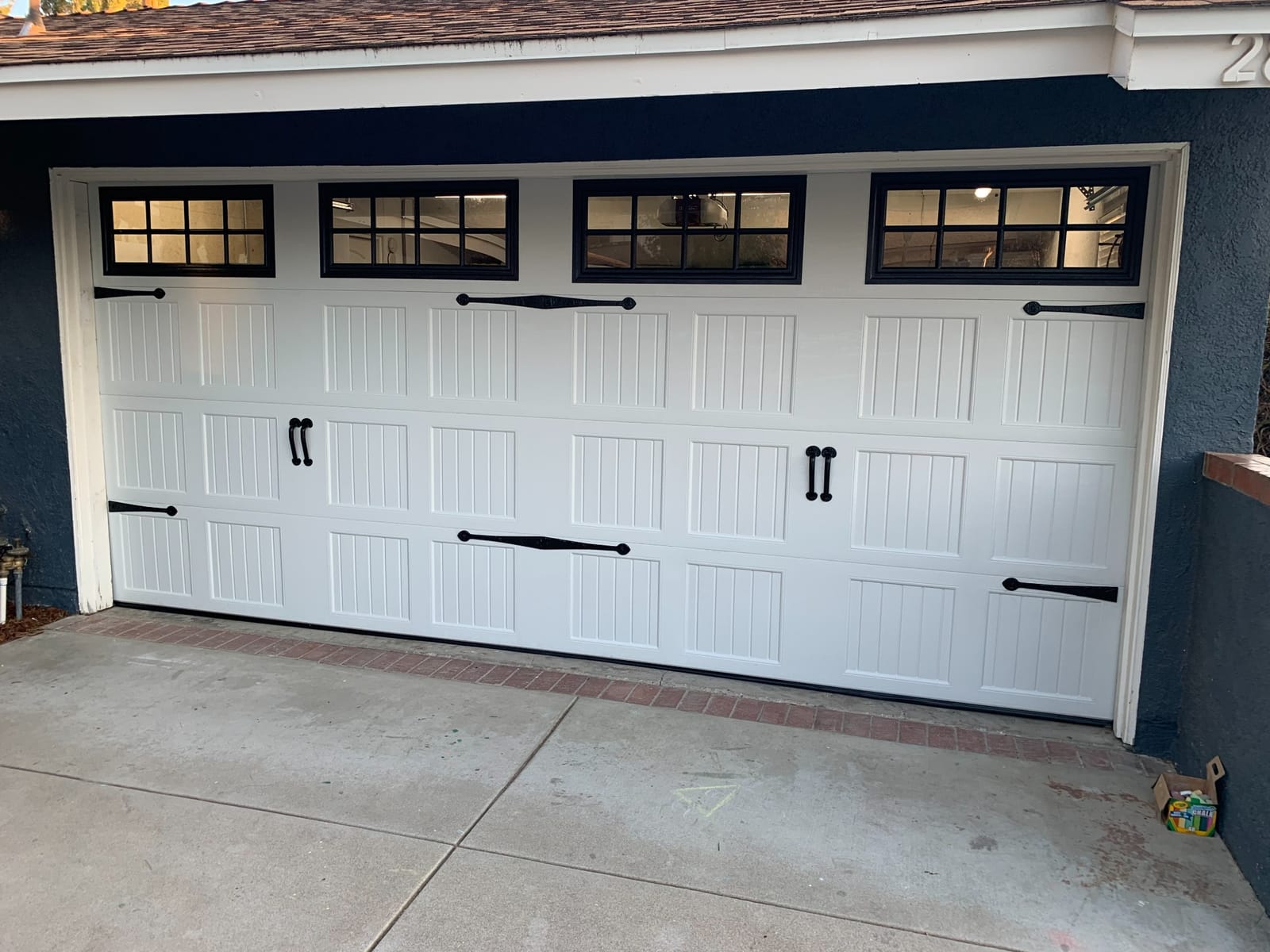 Carriage-style garage door on a Saugus home